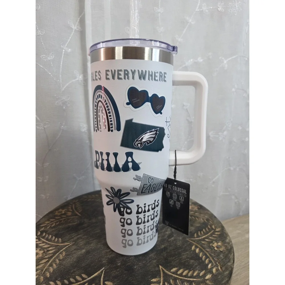 Philadelphia Eagles NFL Tumbler Fly‎ Eagles Fly 40oz Tumbler Loco Design NWT